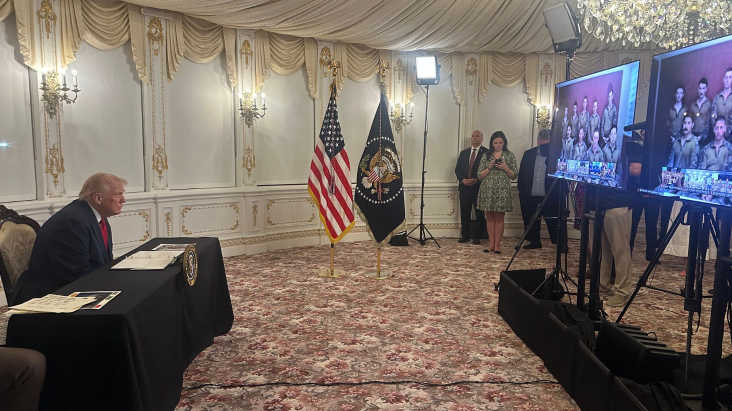 ट्रंप ने कहा कि अमेरिका वेनेज़ुएला के तस्करों को ज़मीन पर निशाना बनाएगा