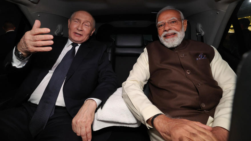 मोदी और पुतिन ने दिल्ली स्वागत के दौरान कार यात्रा साझा की