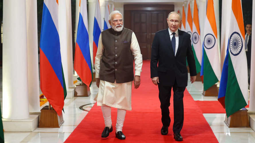 भारत यात्रा के दूसरे दिन पुतिन समारोहों, वार्ताओं और व्यापारिक बैठकों में भाग लेंगे