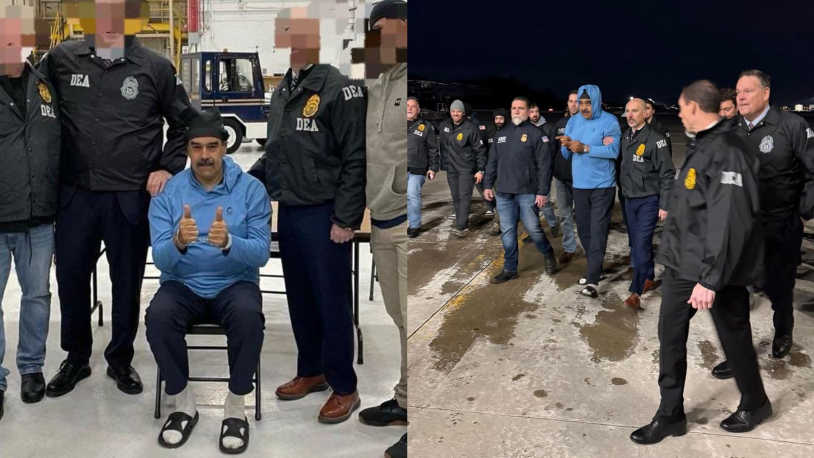 नाटकीय गिरफ्तारी और न्यूयॉर्क स्थानांतरण के बाद अमेरिका ने मादुरो का वीडियो जारी किया नाटकीय गिरफ्तारी और न्यूयॉर्क स्थानांतरण के बाद अमेरिका ने मादुरो का वीडियो जारी किया