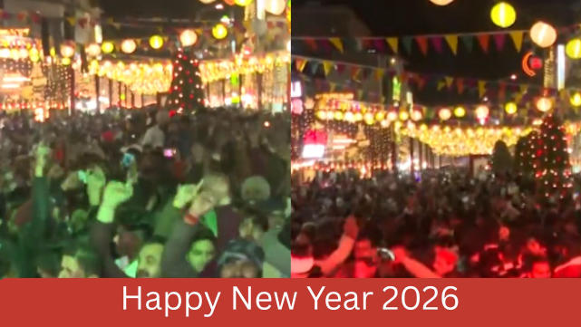 कड़ी सर्दी और कड़ी सुरक्षा के बीच भारत में नए साल 2026 का जश्न मनाया गया