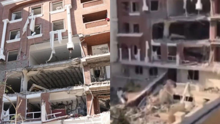 ईरान के बंदर अब्बास में विस्फोट से आवासीय इमारत को नुकसान