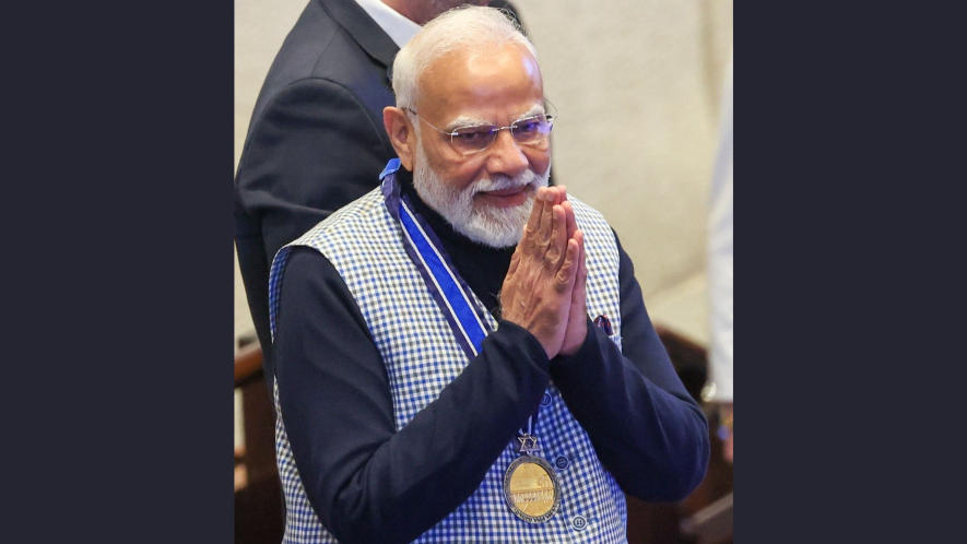 नेसेट ने प्रधानमंत्री मोदी को सर्वोच्च संसदीय सम्मान से सम्मानित किया