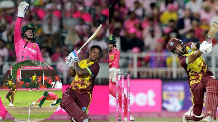 वेस्टइंडीज ने बिजली गिरने से प्रभावित पिंक T20I मैच में दक्षिण अफ्रीका को करीबी मुकाबले में हराया