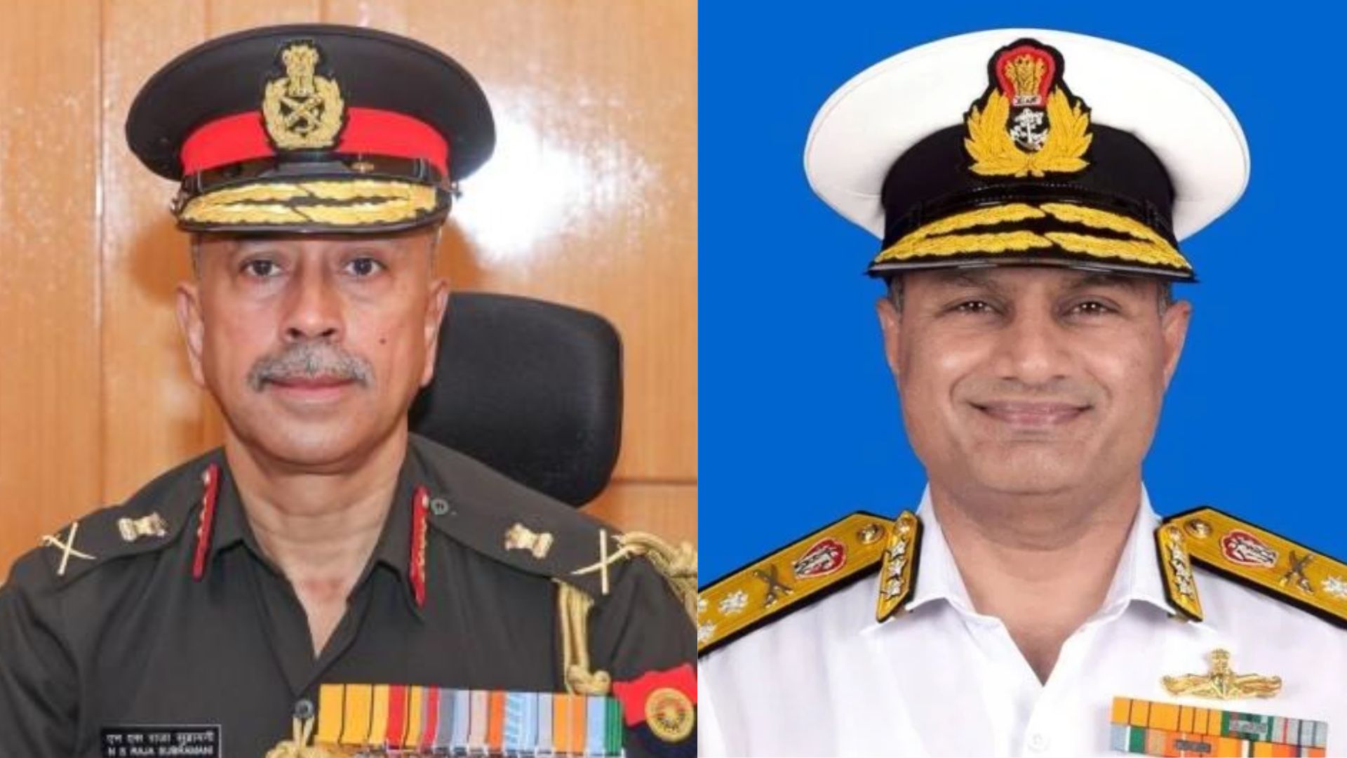 सरकार ने लेफ्टिनेंट जनरल एनएस राजा सुब्रमणि को अगला CDS और वाइस एडमिरल कृष्णा स्वामीनाथन को नौसेना प्रमुख नियुक्त किया