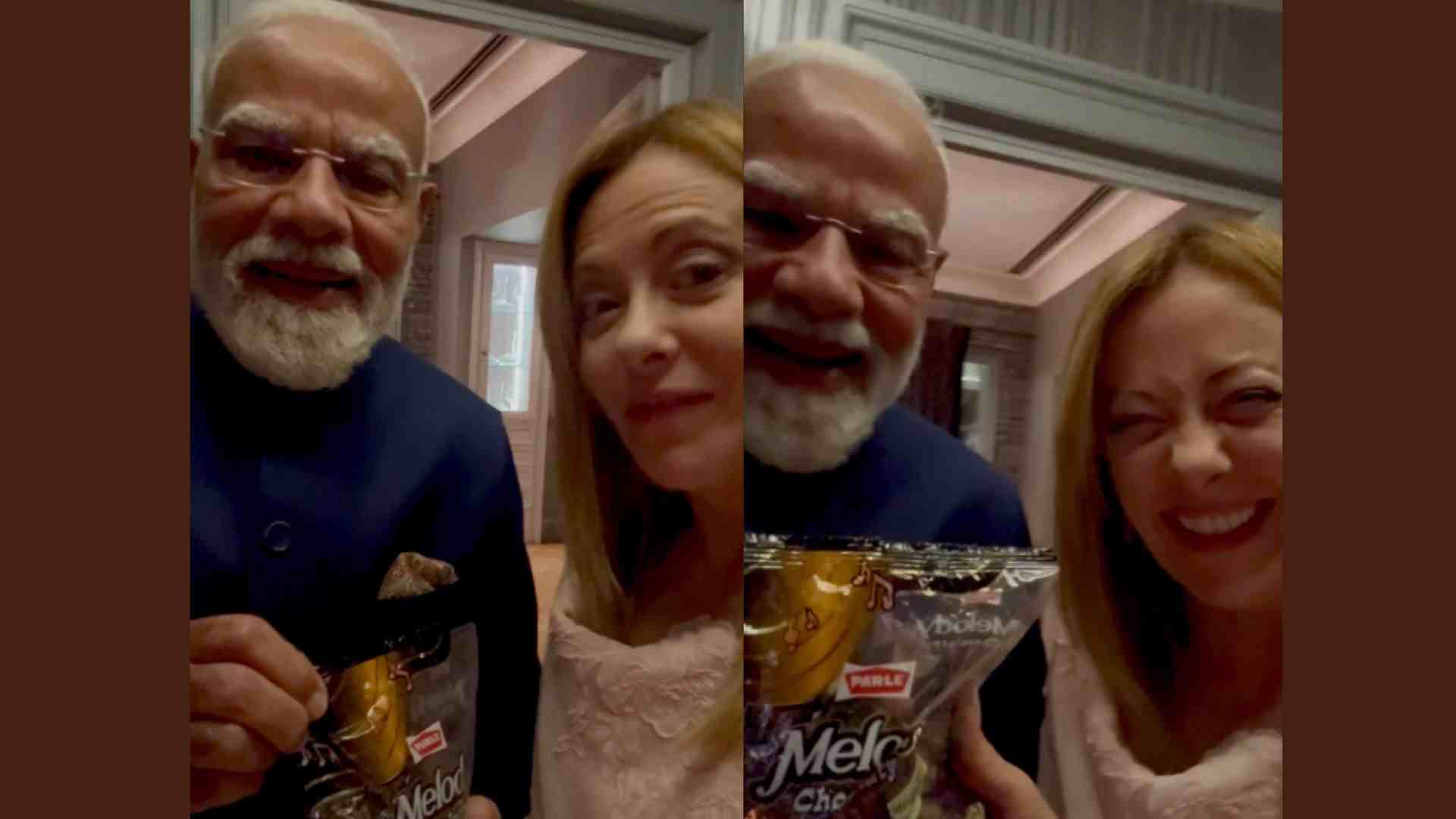 ‘मेलोडी’ पल हुआ वायरल, मोदी ने मेलोनी को दी मेलोडी टॉफियां
