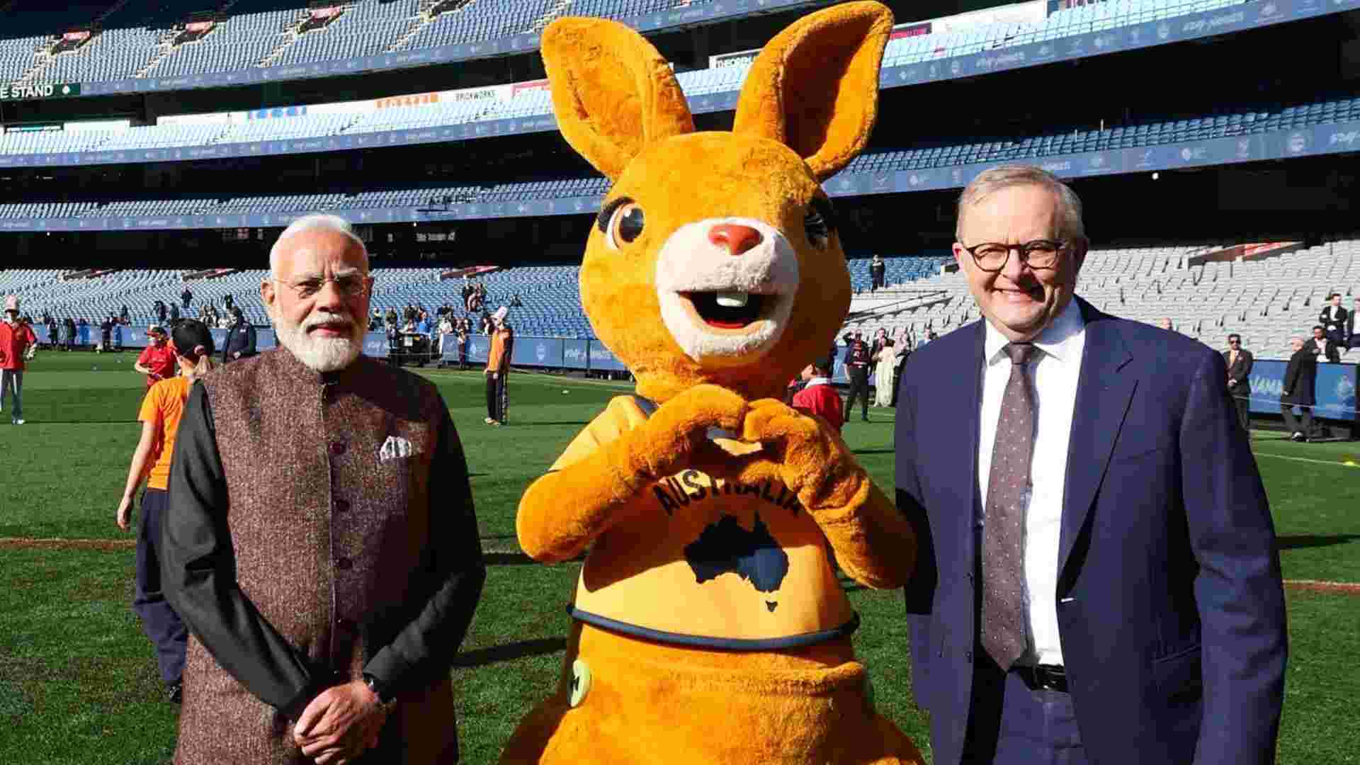 प्रधानमंत्री मोदी और अल्बनीज़ ने ऐतिहासिक द्विपक्षीय वार्ता के बाद मेलबर्न क्रिकेट ग्राउंड का दौरा किया