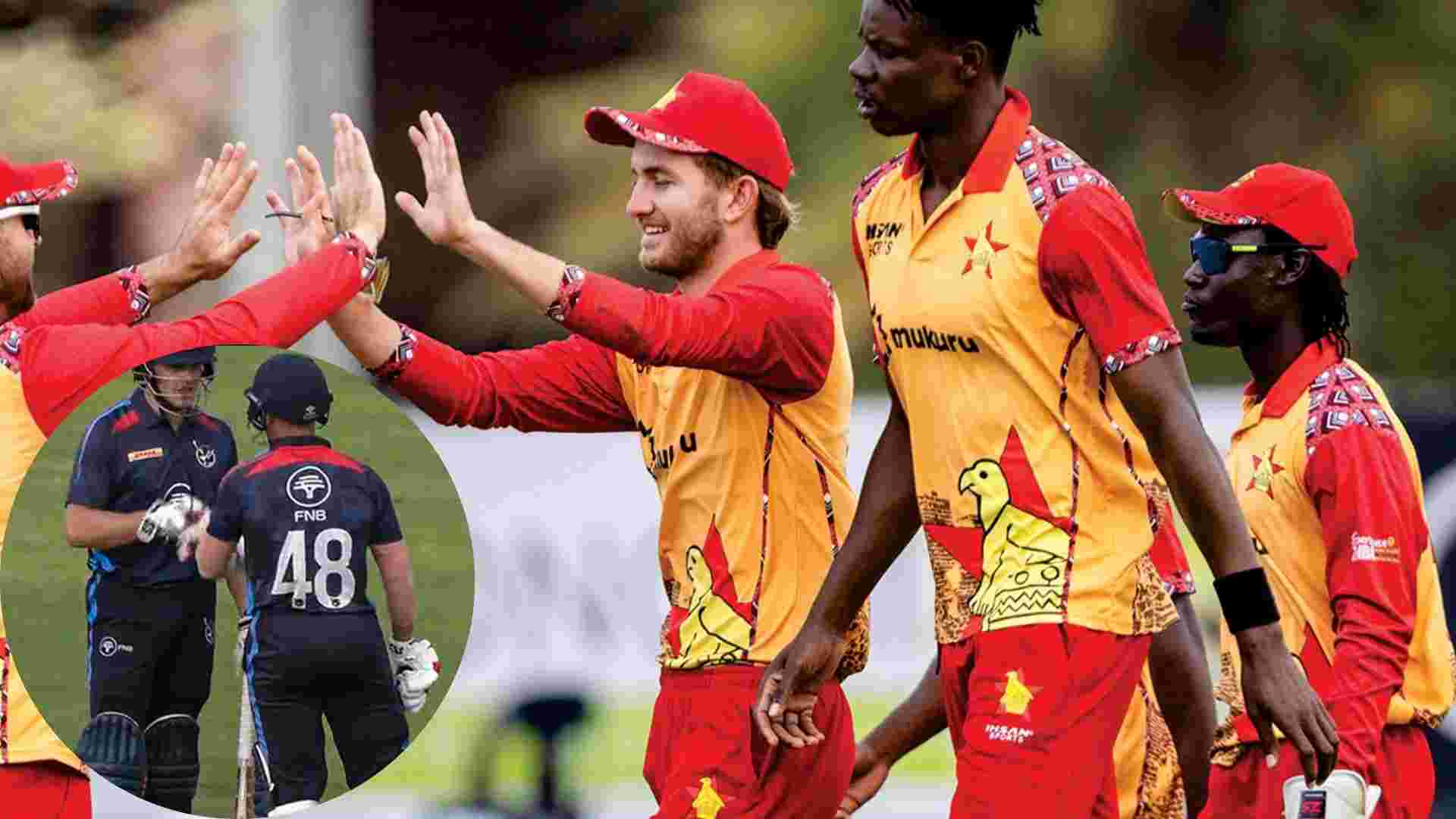 SA-ZIM-NAM T20I ट्राई-सीरीज: नामीबिया की जोरदार वापसी के बावजूद जिम्बाब्वे ने पांच रन से रोमांचक मुकाबला जीता